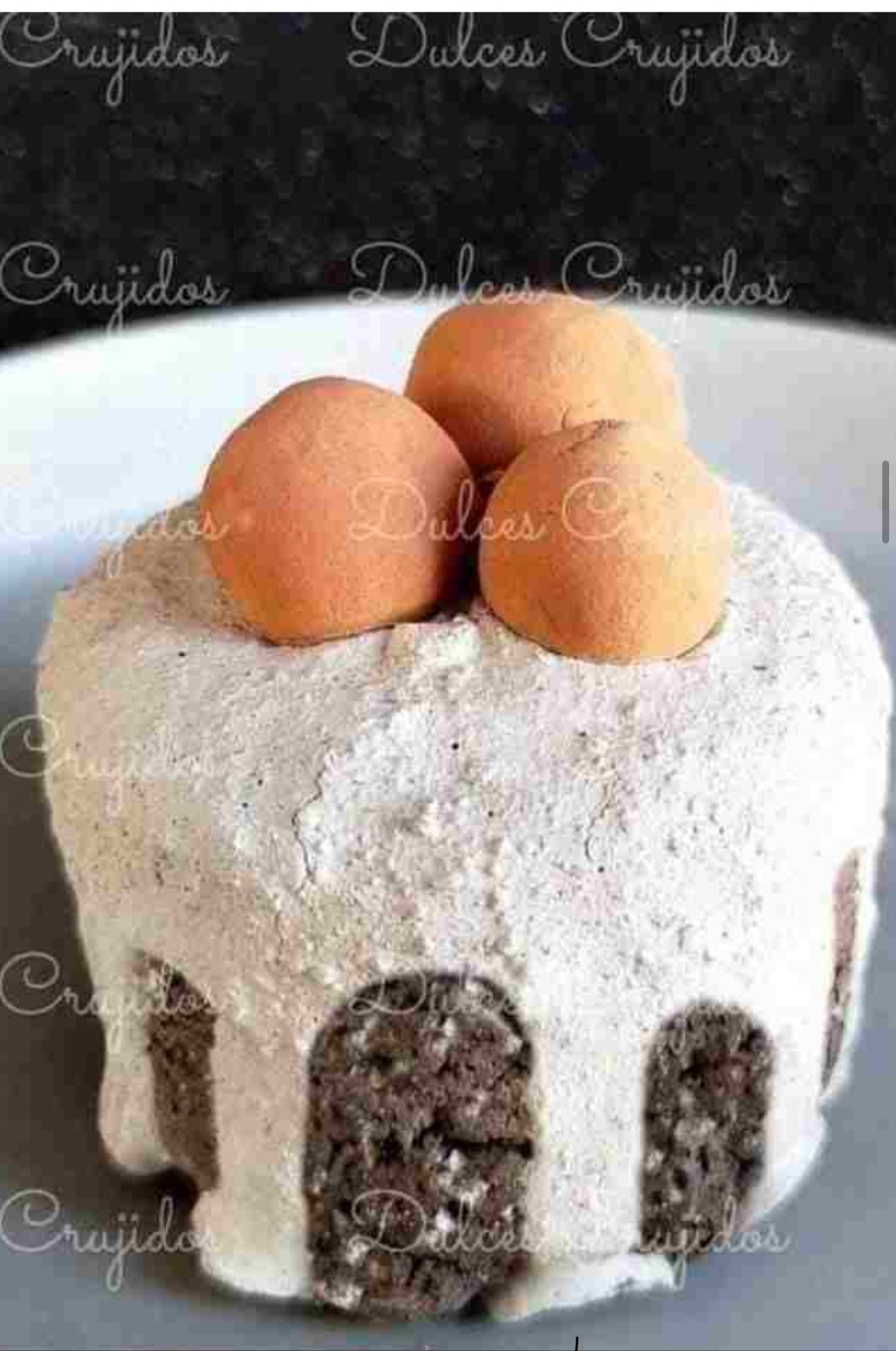 Pastel nevado
